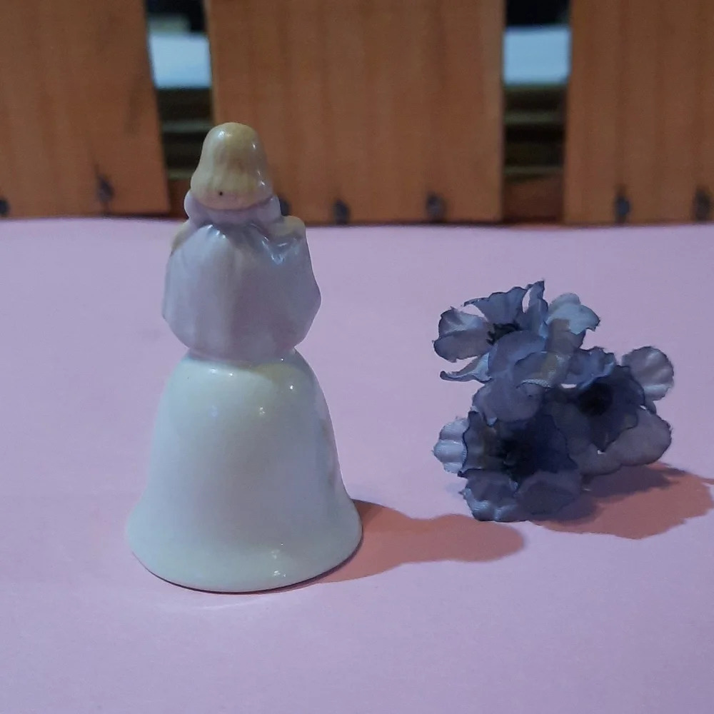 Vintage collectible birthday girl miniature Bell